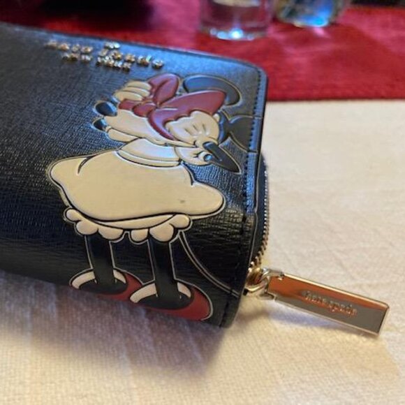 NEW!  Kate Spade New York Minnie Mouse Zip Around Wallet - Picture 3 of 7